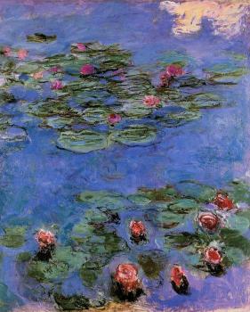 Claude Oscar Monet : Red Water-Lilies
